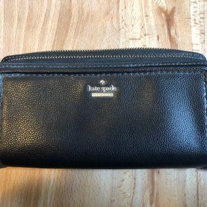 Brand new kate spade black leather wallet.